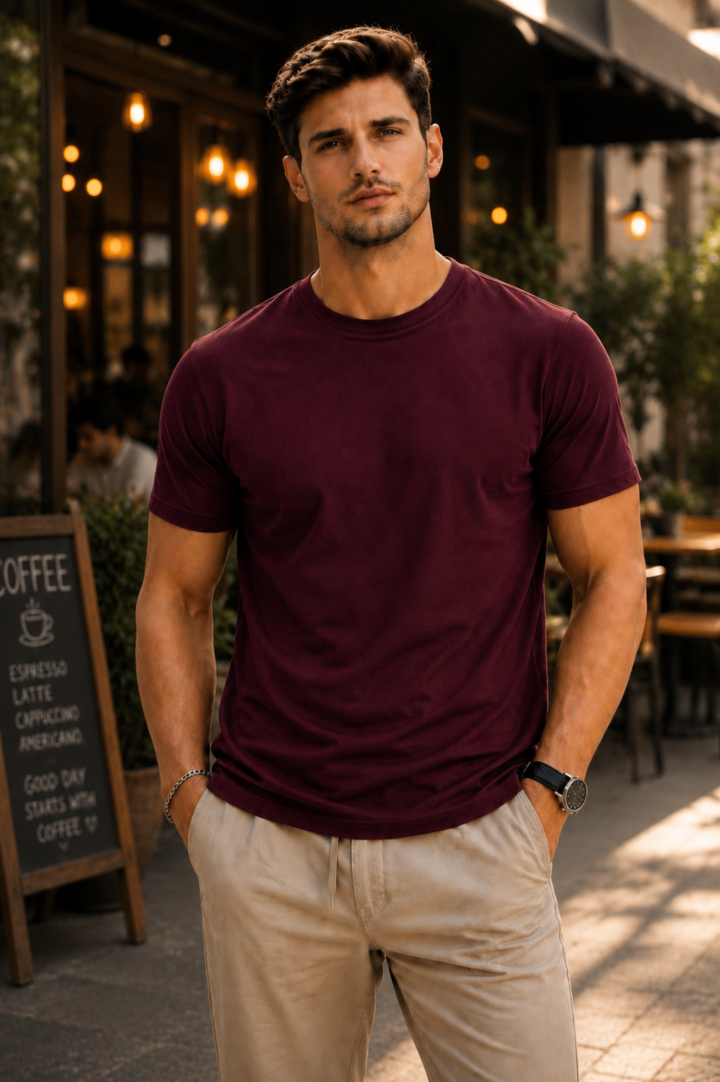 Premium Wine T-Shirt - Regular Fit