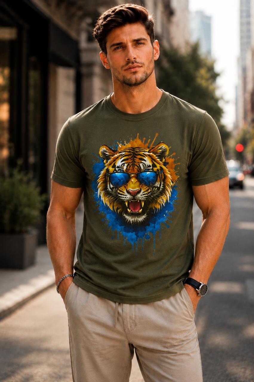 Cool Lion Printed Regular Fit T-Shirt