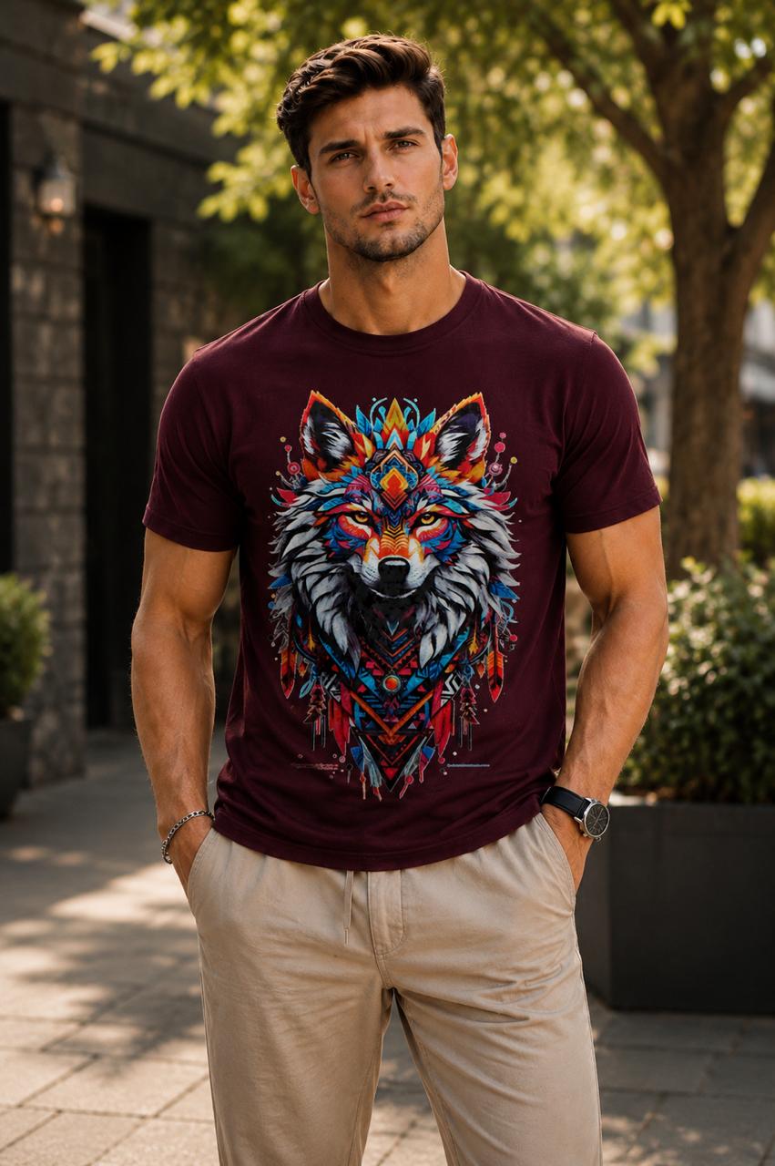 Fox Printed Regular Fit T-Shirt
